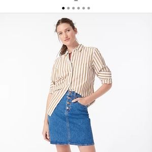 J. Crew mini jean skirt